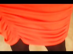 Jessykyna red dress pantyhose