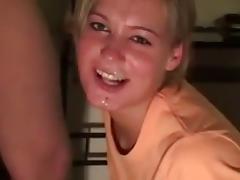 deep throat with perfect facial - not her brother