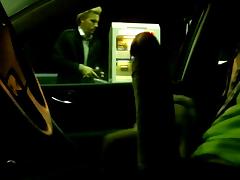 Jerking and flashing in the car at the gas station