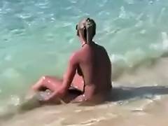 Beach, Beach, Indian Big Tits, Nude, Public, Undressing