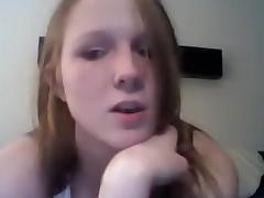 So beautiful bunette girlfriend make a hawt webcam blow job to his lad