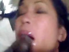 Asian Submissive Rims and blows Black