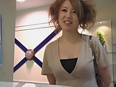 Busty Japanese toyed in kinky spy cam massage video