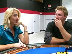 Banging Sexy MILF Dallas Diamondz's Cunt on a Poker Table