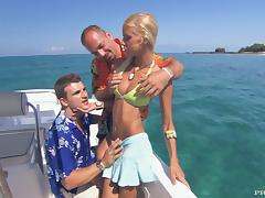 Boat, 3some, Anorexic, Bitch, Blonde, Boat