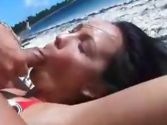Flat Chested, Beach, Beach Sex, Boobs, Flat Chested, French