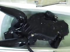 Rubber Girl In The Bath.