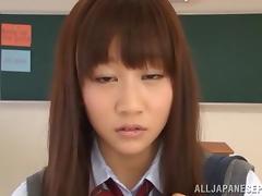 Yuri Shinomiya Nasty Asian Student Gives Hardcore Blowjob