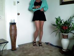 cross dressing with pantyhose