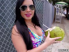 Latina, Bend Over, Big Tits, Blowjob, Boobs, Brunette